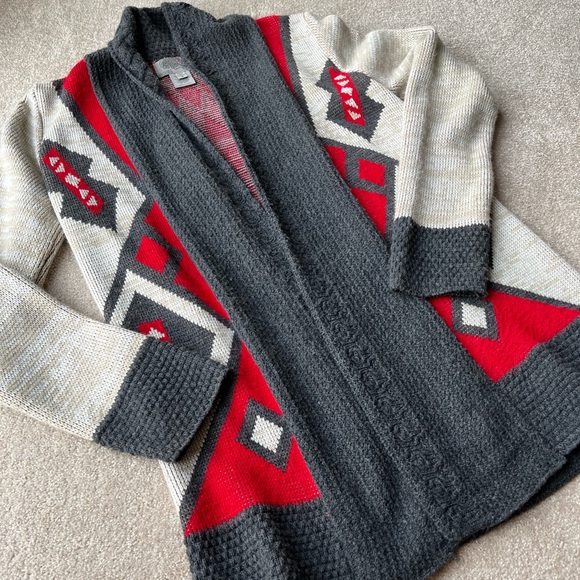 Urban Outfitters Tribal Print Open Front Cardigan Sweater Size Small - Picture 5 of 5